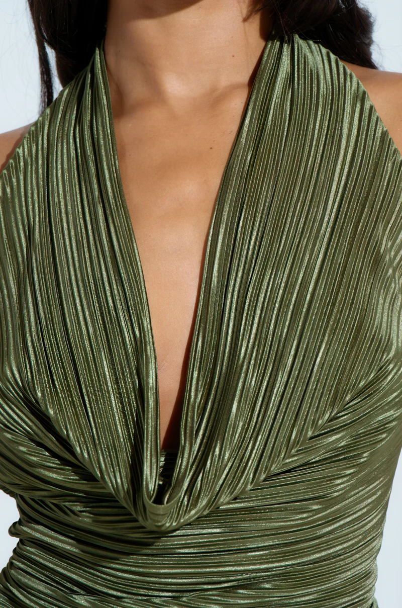 CROIX COWL NECK PLISSE HALTER TOP - Image 10