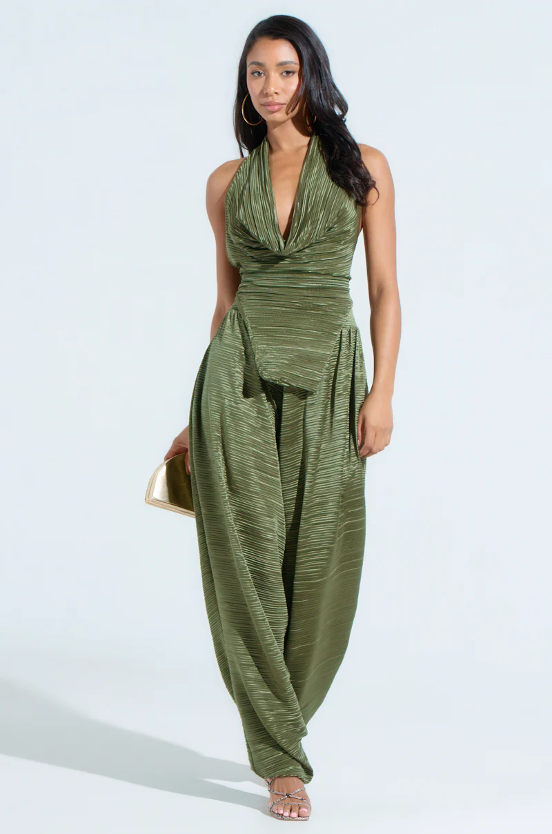 CROIX COWL NECK PLISSE HALTER TOP - Image 6