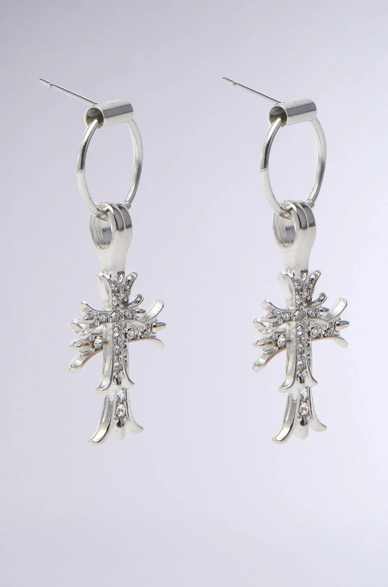 CROSS CHARM EARRING - Image 4