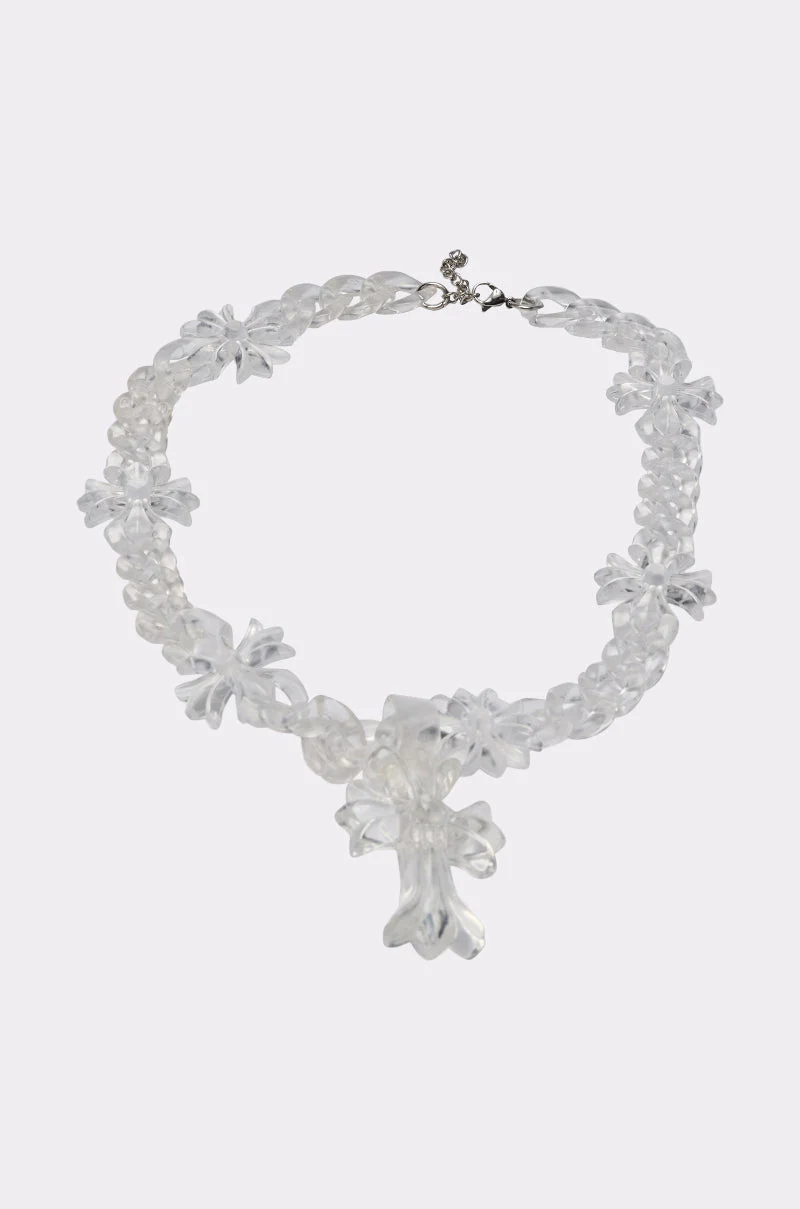CROSS ME CLEAR NECKLACE - Image 4