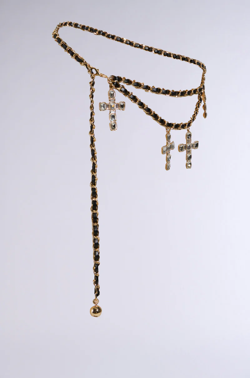 CROSS MY HEART CHAIN BELT - Image 3