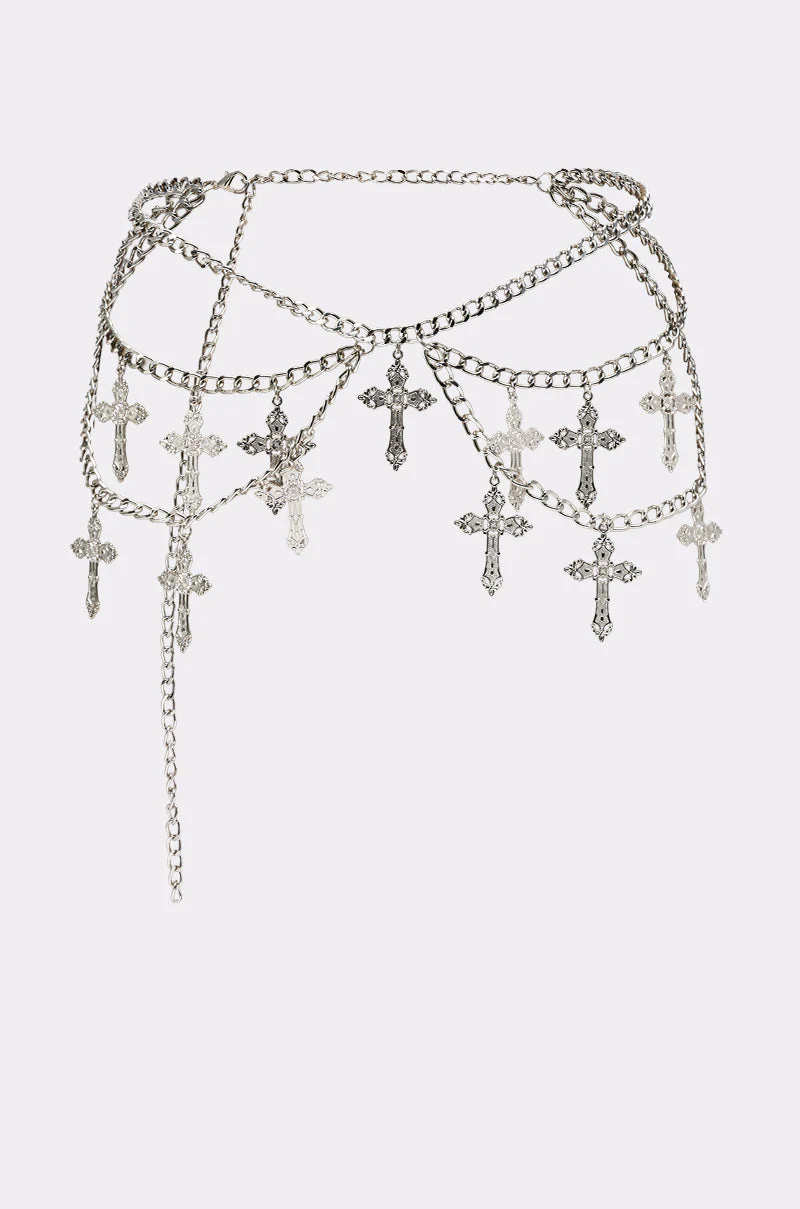 CROSS MY HEART CHAIN BELT - Image 2