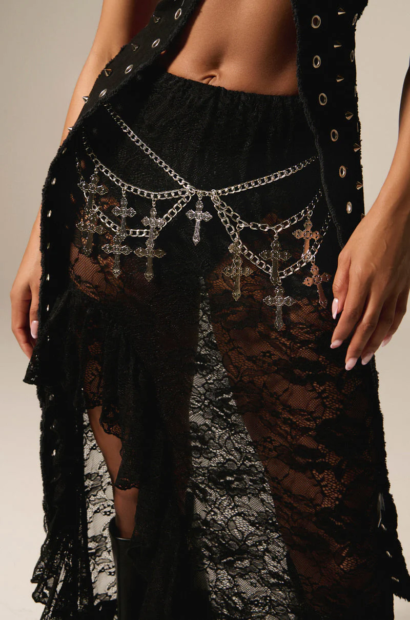CROSS MY HEART CHAIN BELT - Image 5
