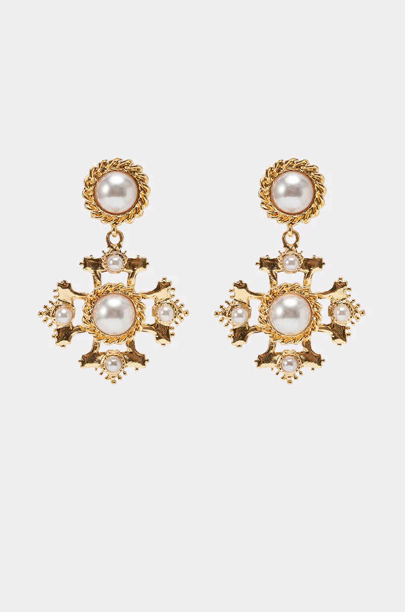 CROSS MY HEART EARRING