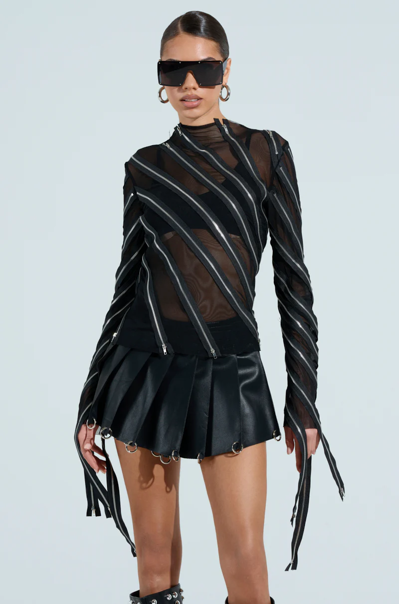 CROSS ZIP MESH TOP - Image 2