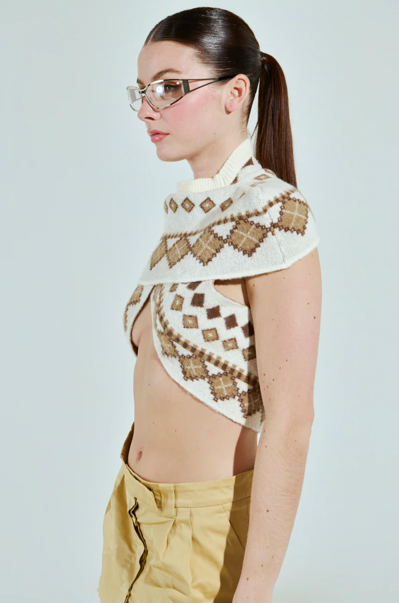 CROSSED KNITTED SWEATER - Image 4
