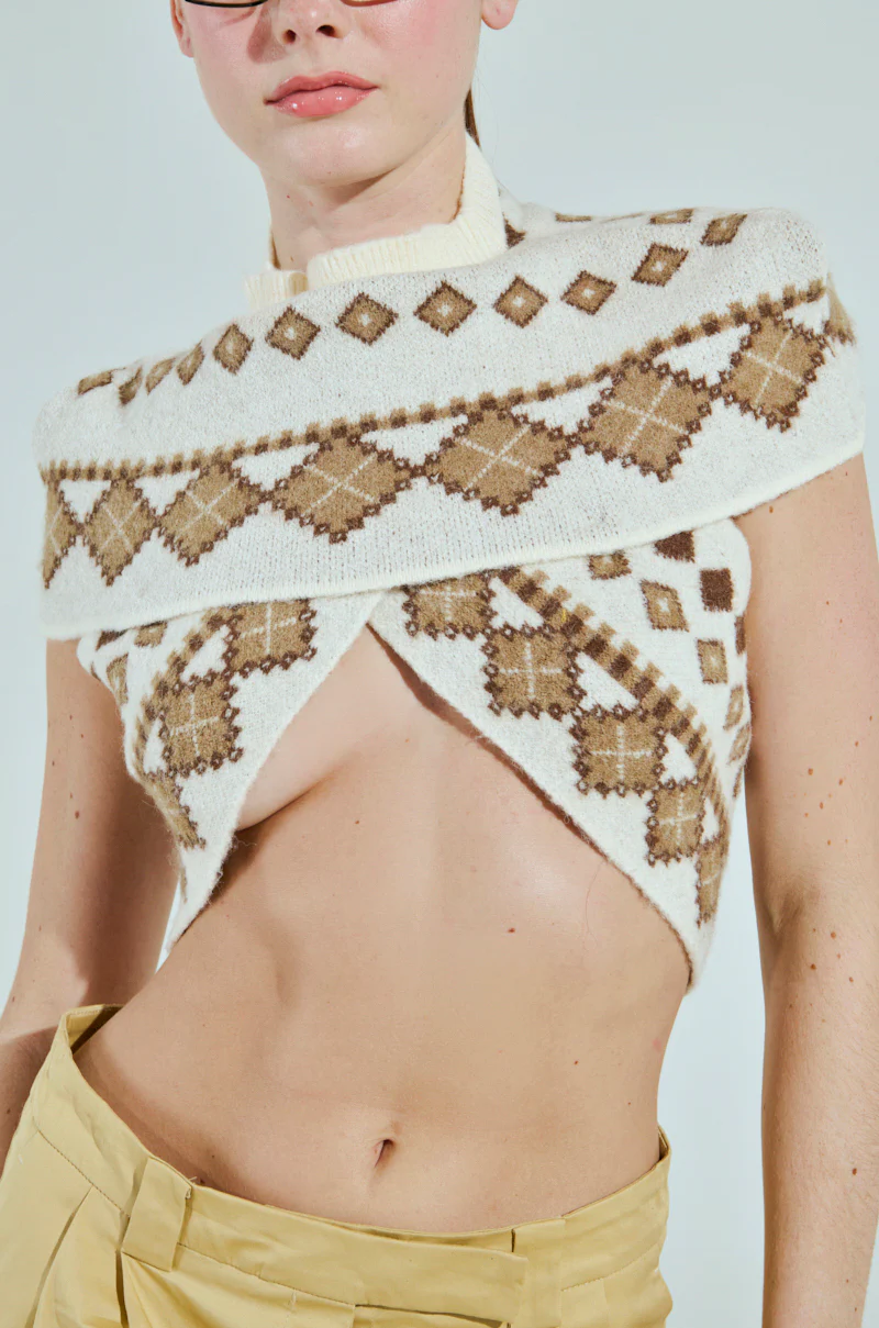 CROSSED KNITTED SWEATER - Image 7