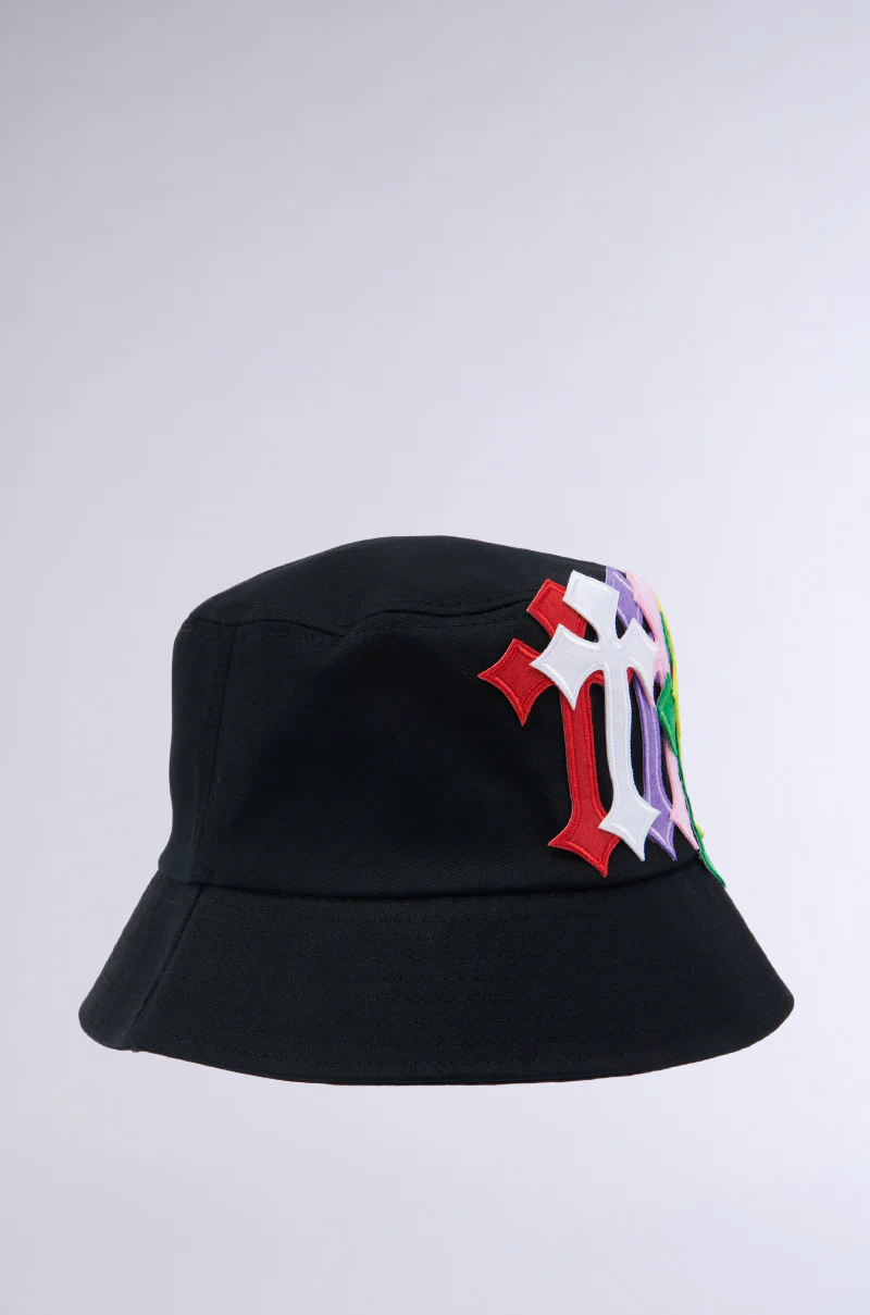 CROSSED PATCH BUCKET HAT - Image 3