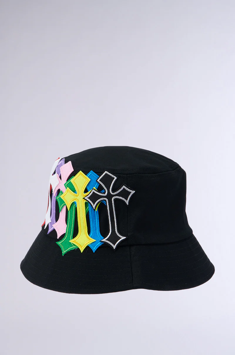 CROSSED PATCH BUCKET HAT - Image 4