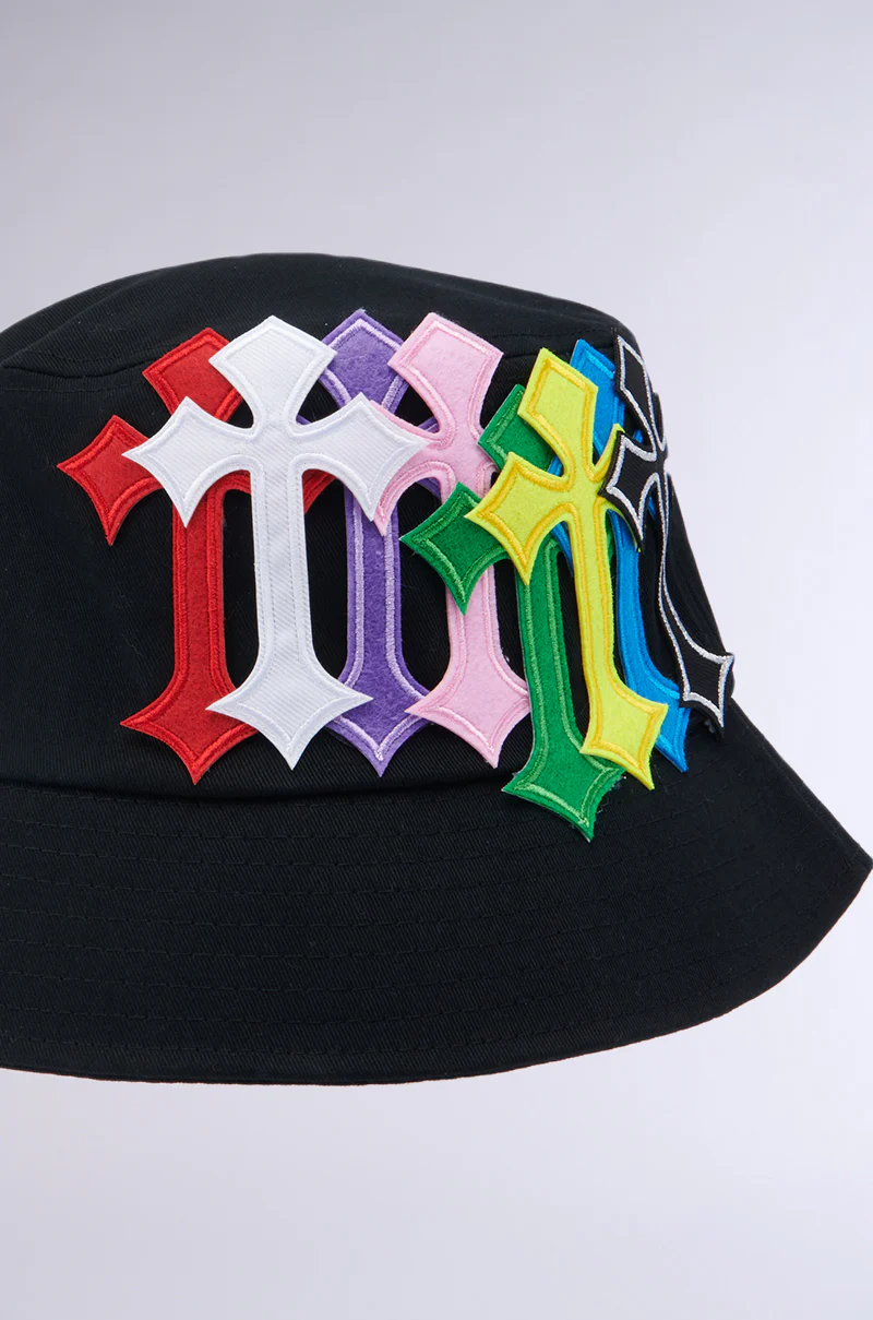 CROSSED PATCH BUCKET HAT - Image 5