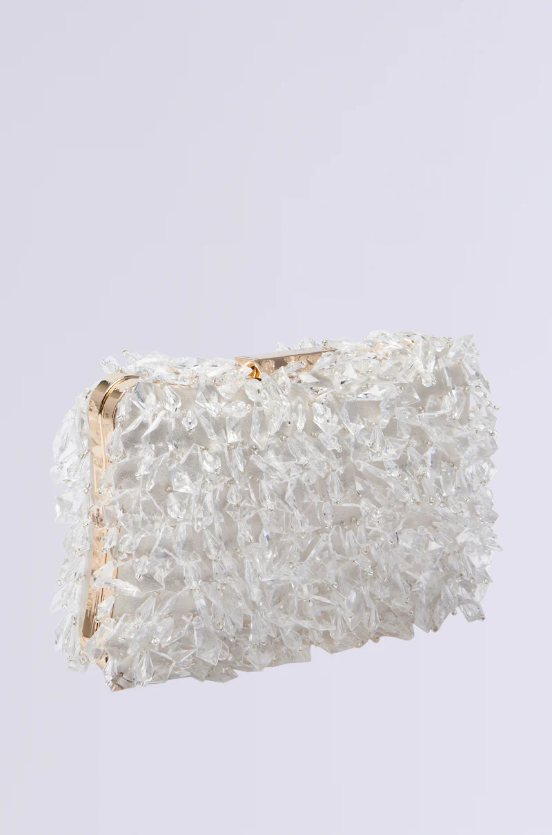 CRYSTAL CLEAR DRIPPY CLUTCH - Image 3