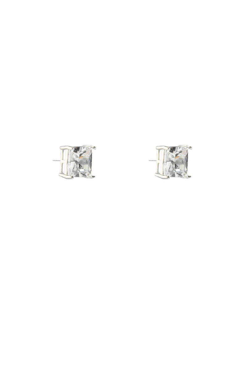 CUBIC ZIRCONIA RHINESTONE STUDS IN SILVER - Image 3