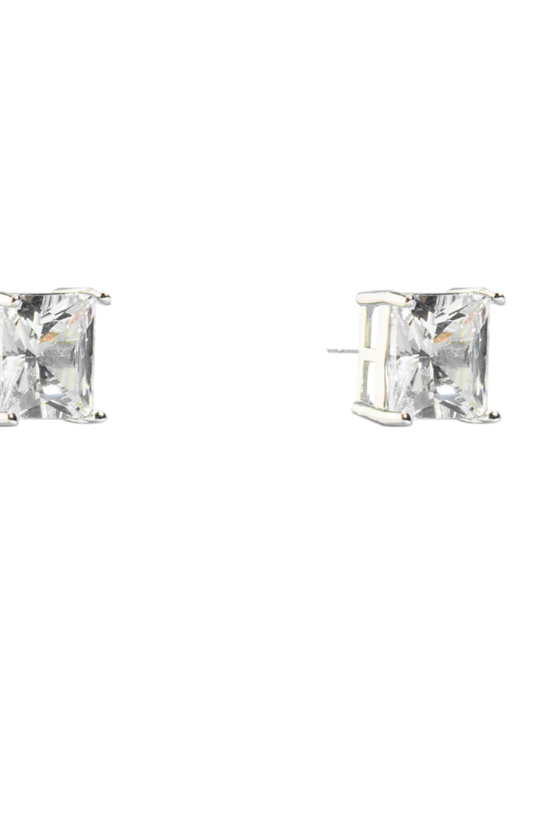 CUBIC ZIRCONIA RHINESTONE STUDS IN SILVER - Image 4