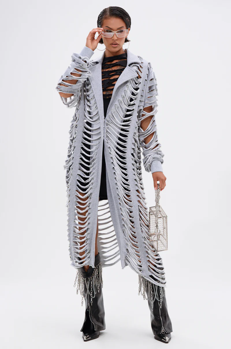 CUT IT OUT FRENCH TERRY TRENCH
