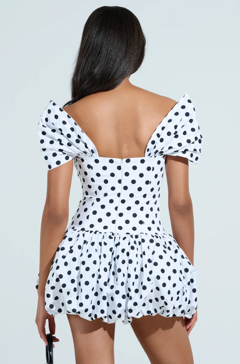 CUTEST ONE AT THE FUNCTION POLKA DOT MINI DRESS - Image 11