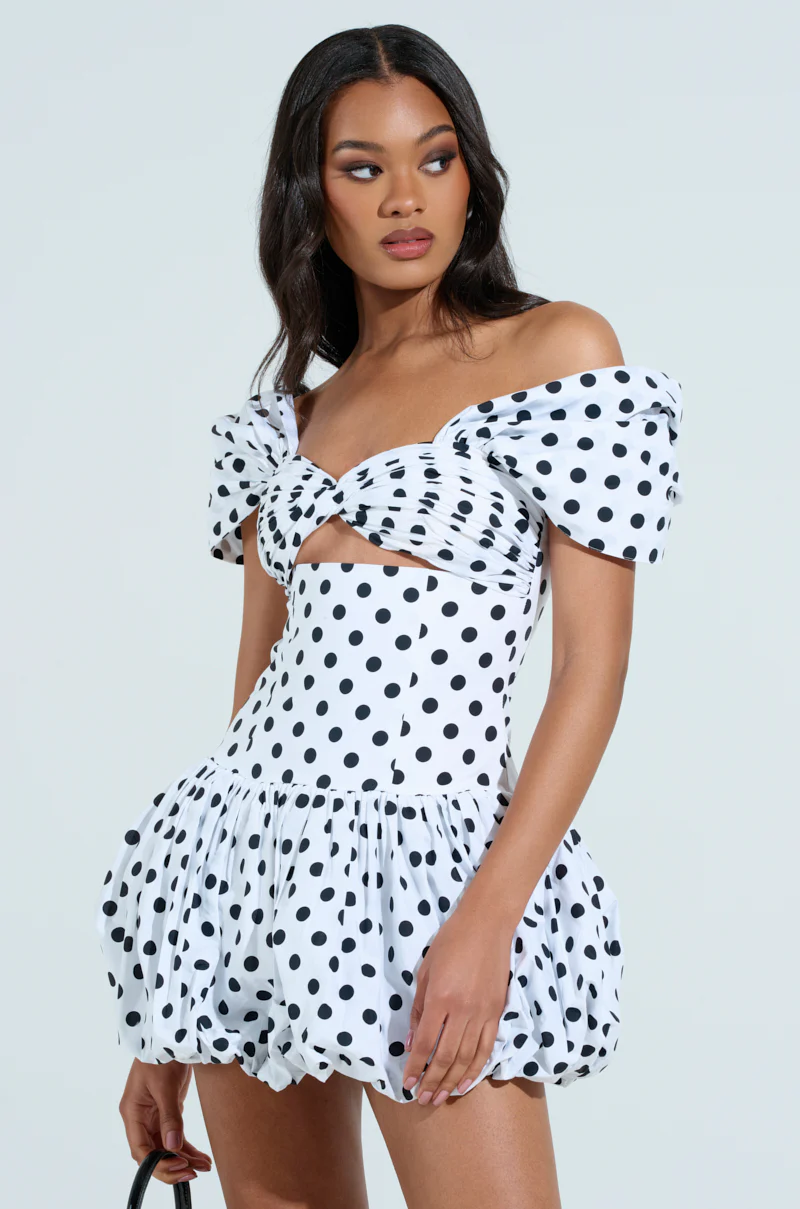 CUTEST ONE AT THE FUNCTION POLKA DOT MINI DRESS - Image 7