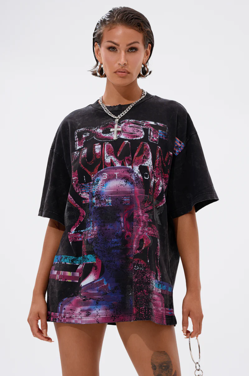 FIRST ROW CYBERTRONICS OVERSIZED GRAPHIC TEE