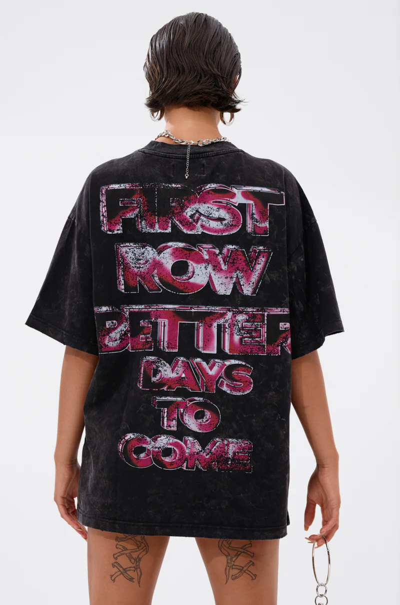 FIRST ROW CYBERTRONICS OVERSIZED GRAPHIC TEE - Image 4