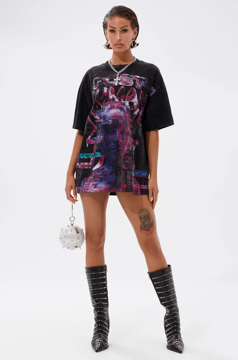 FIRST ROW CYBERTRONICS OVERSIZED GRAPHIC TEE - Image 6