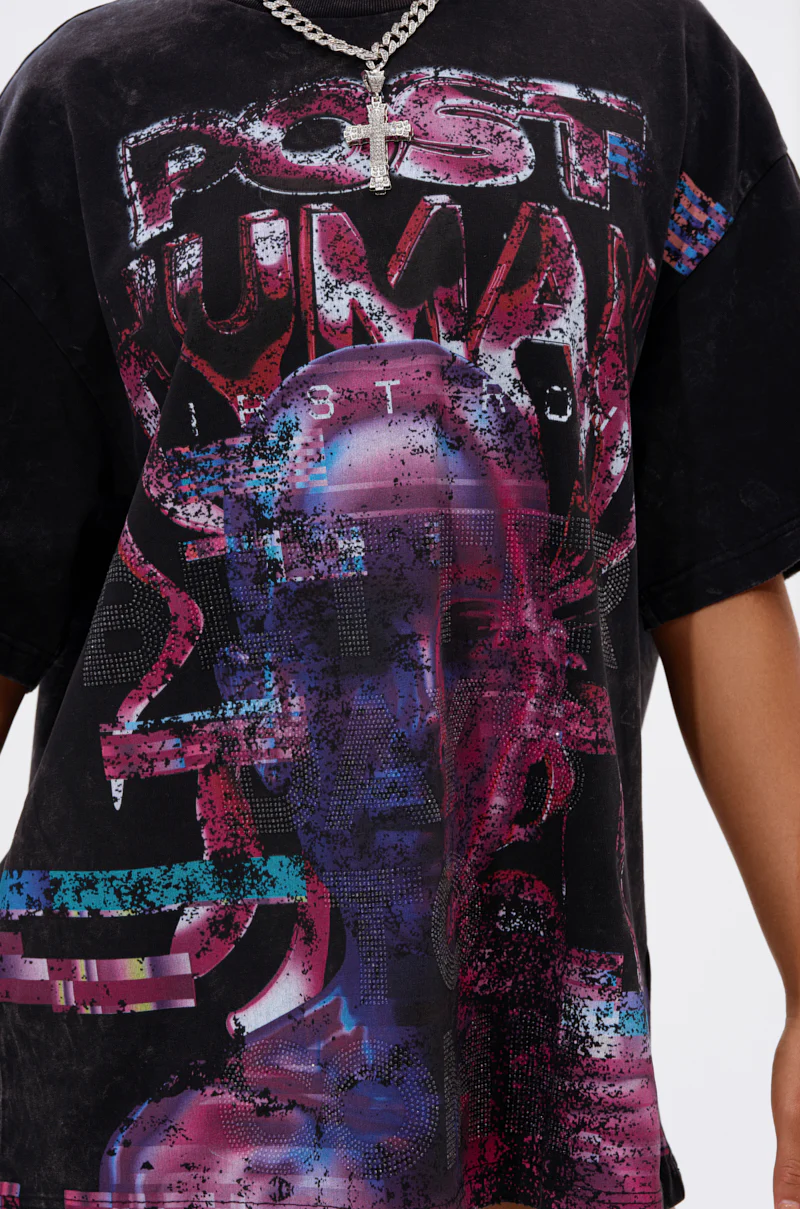 FIRST ROW CYBERTRONICS OVERSIZED GRAPHIC TEE - Image 8