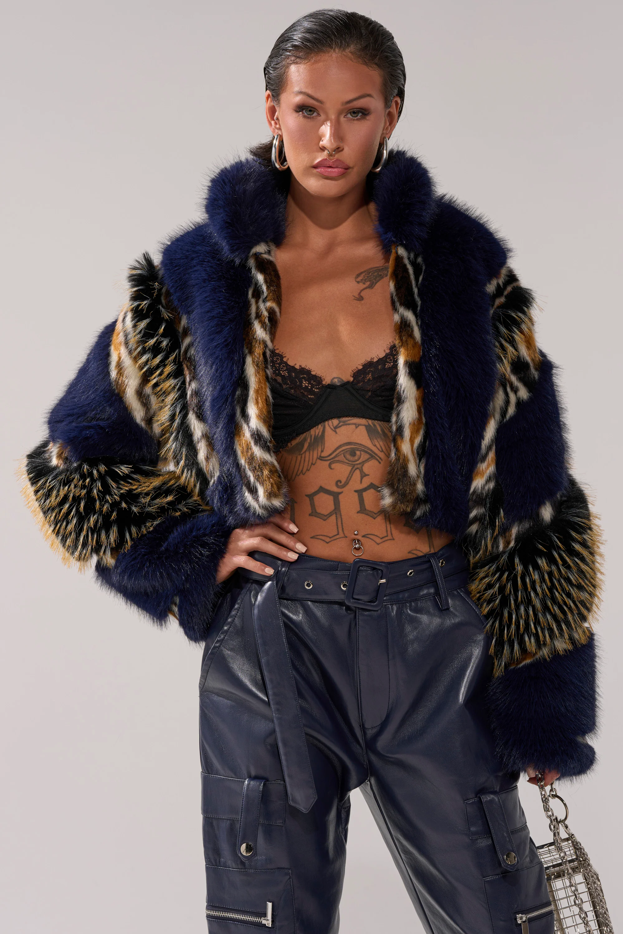 CYCLONE PATCHWORK FAUX FUR - Image 2