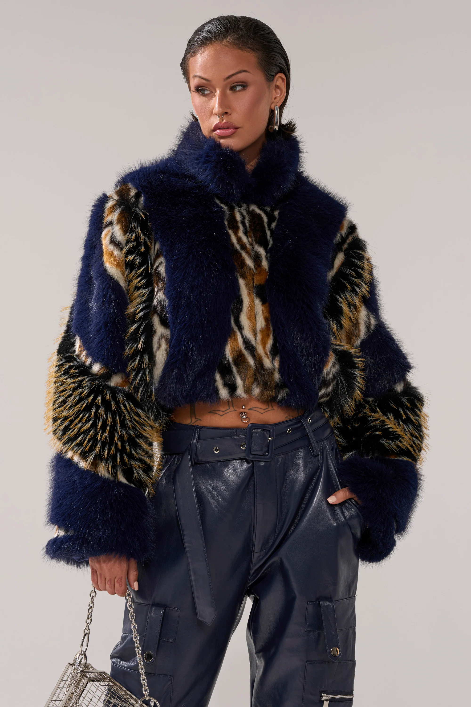 CYCLONE PATCHWORK FAUX FUR - Image 4