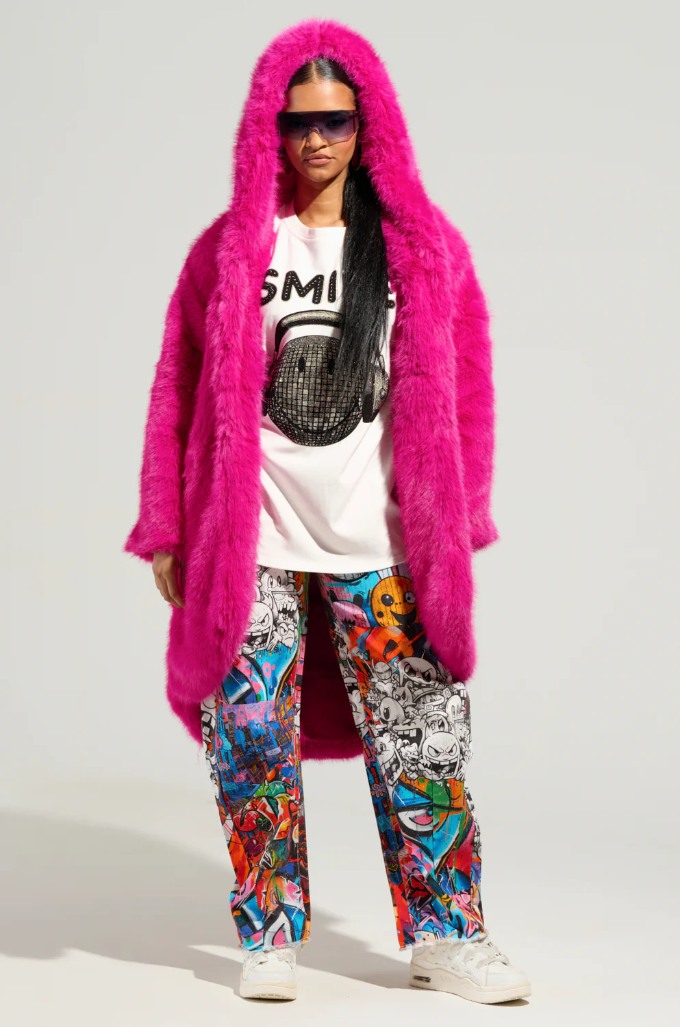 DAISY FAUX FUR COAT - Image 5