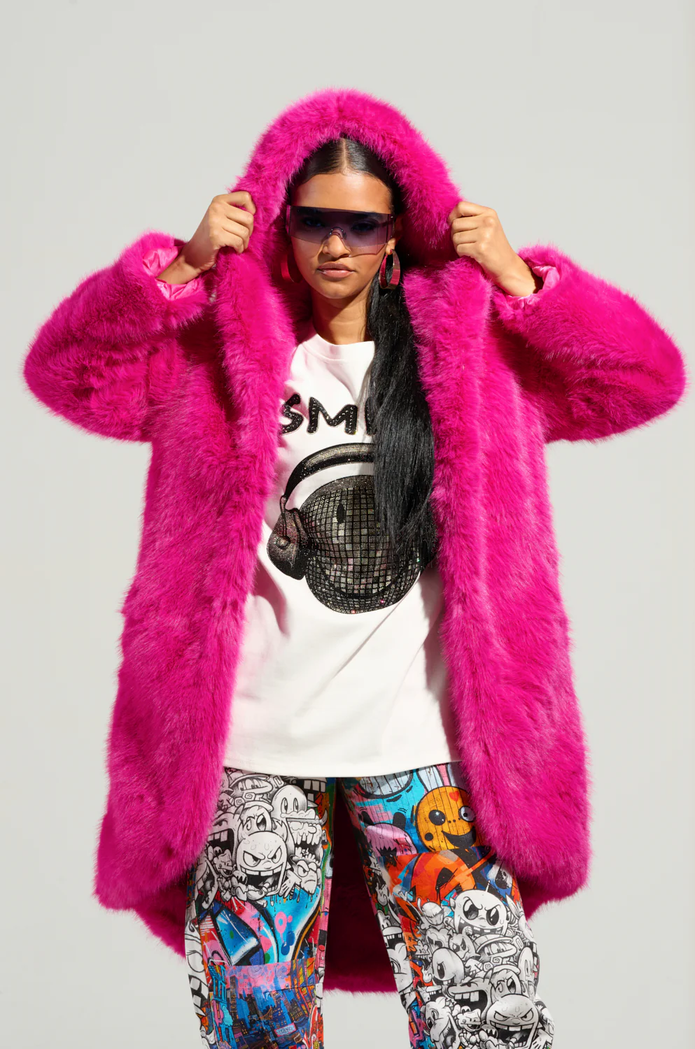 DAISY FAUX FUR COAT - Image 7