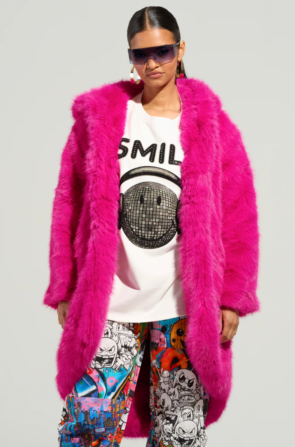 DAISY FAUX FUR COAT - Image 8
