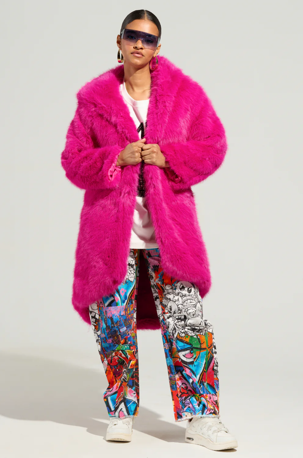 DAISY FAUX FUR COAT - Image 9