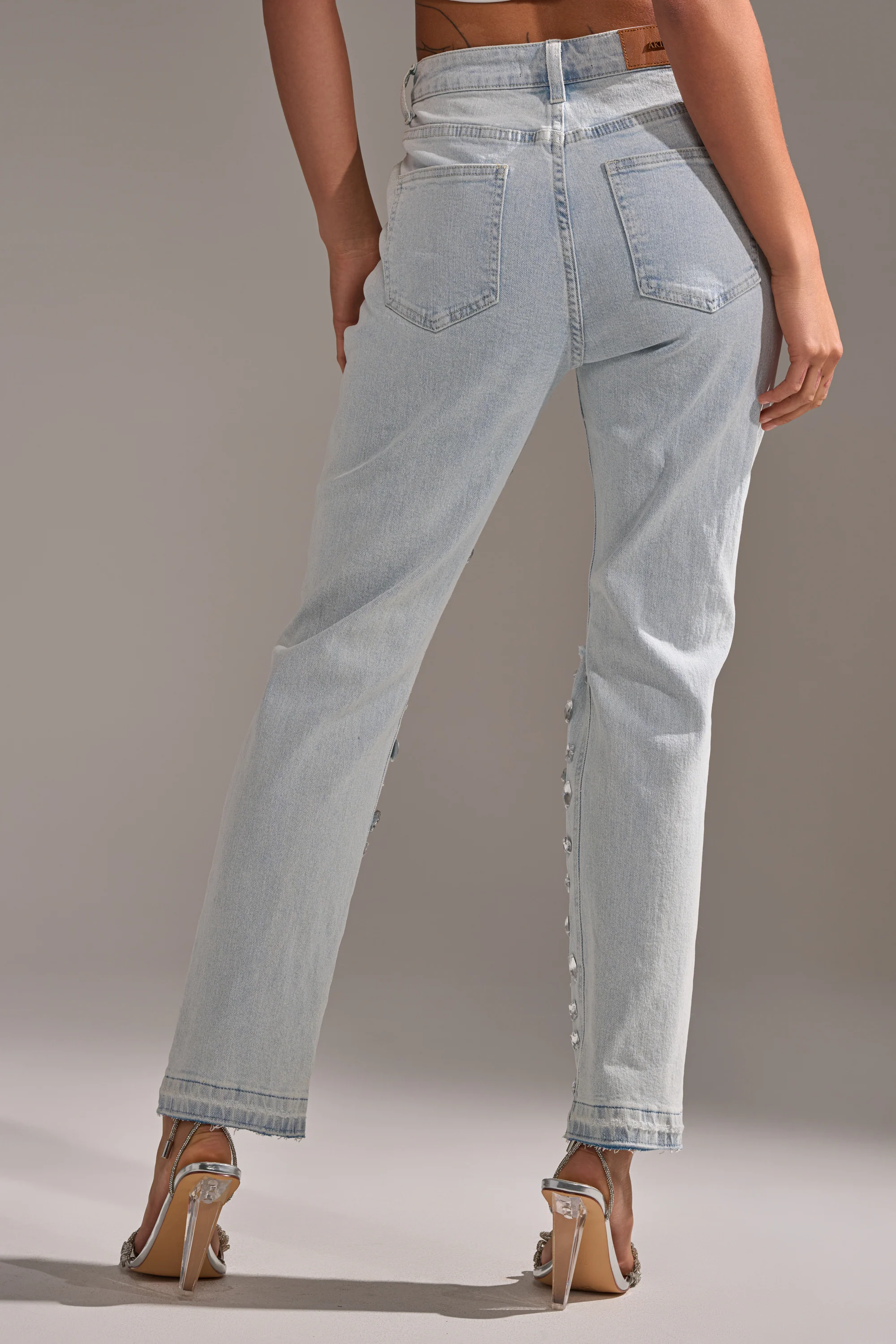 DAMN GIRL EMBELLISHED SKINNY DENIM - Image 5