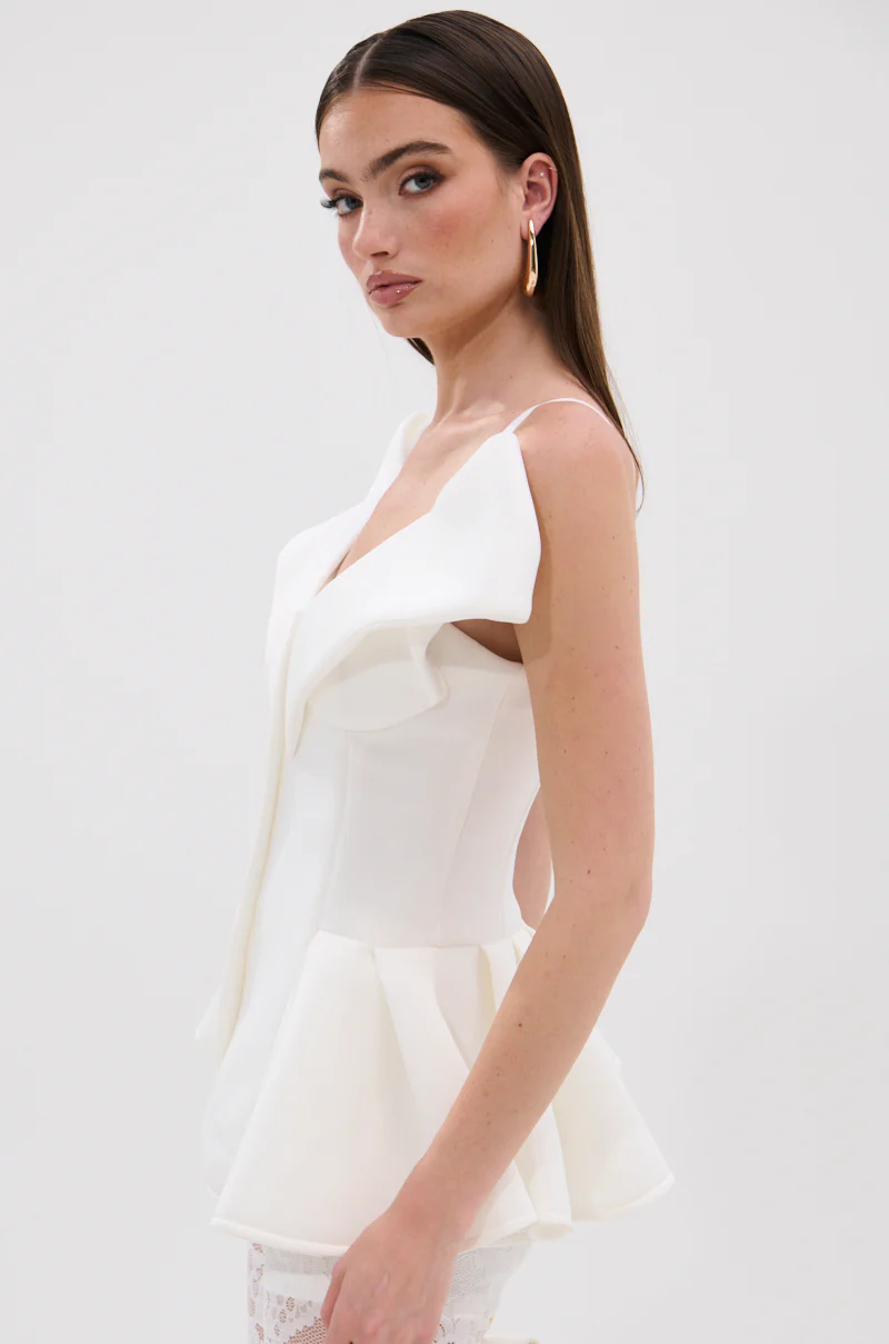 DANCE AROUND SLEEVELESS PEPLUM CORSET - Image 3