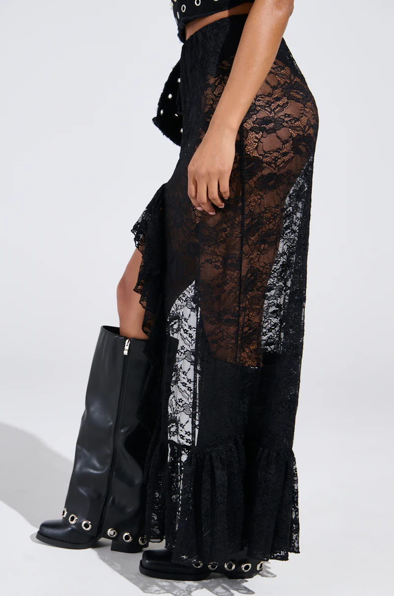 DANCE THE NIGHT AWAY LACE MAXI SKIRT - Image 7