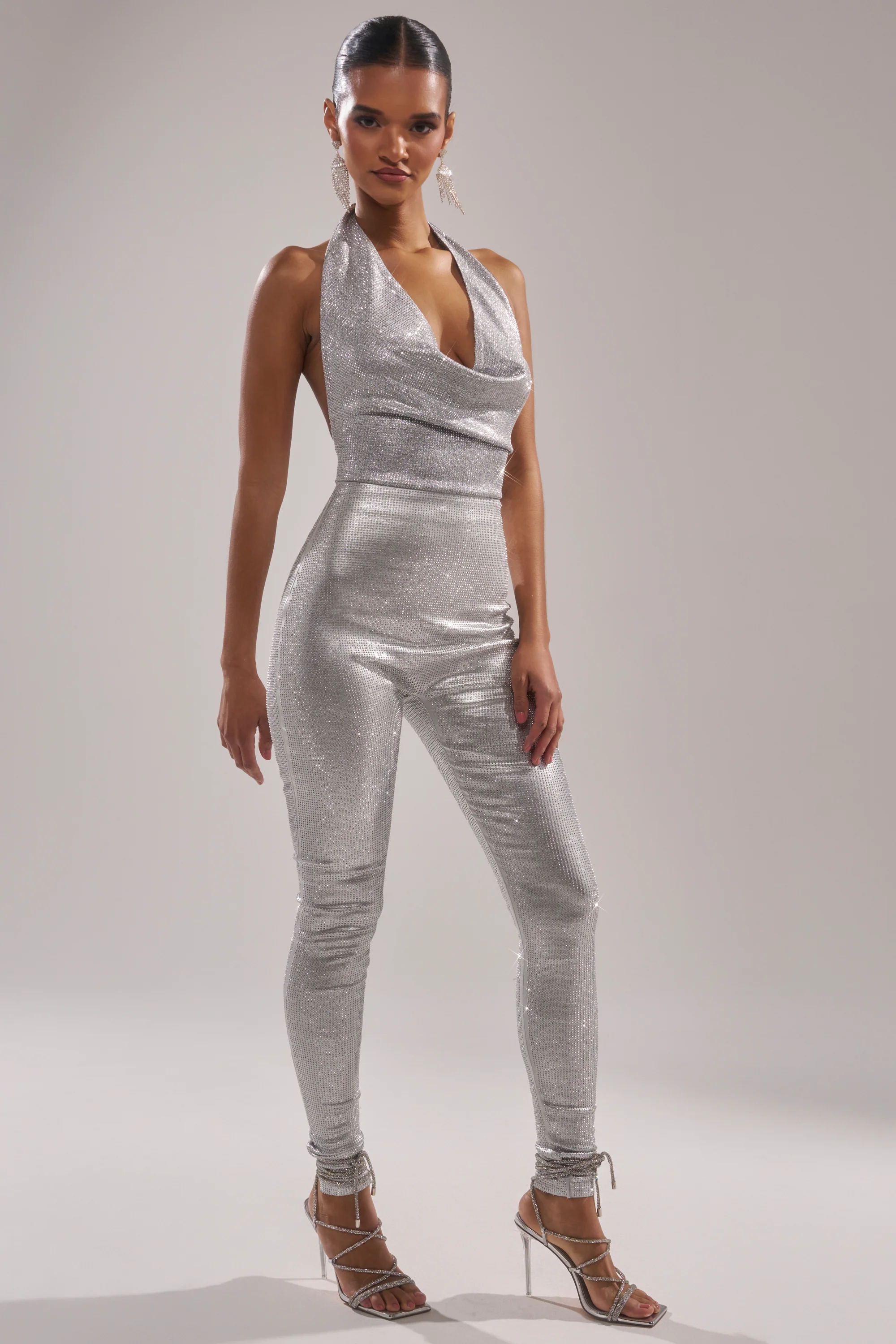 DANCE THE NIGHT AWAY RHINESTONE JUMPSUIT