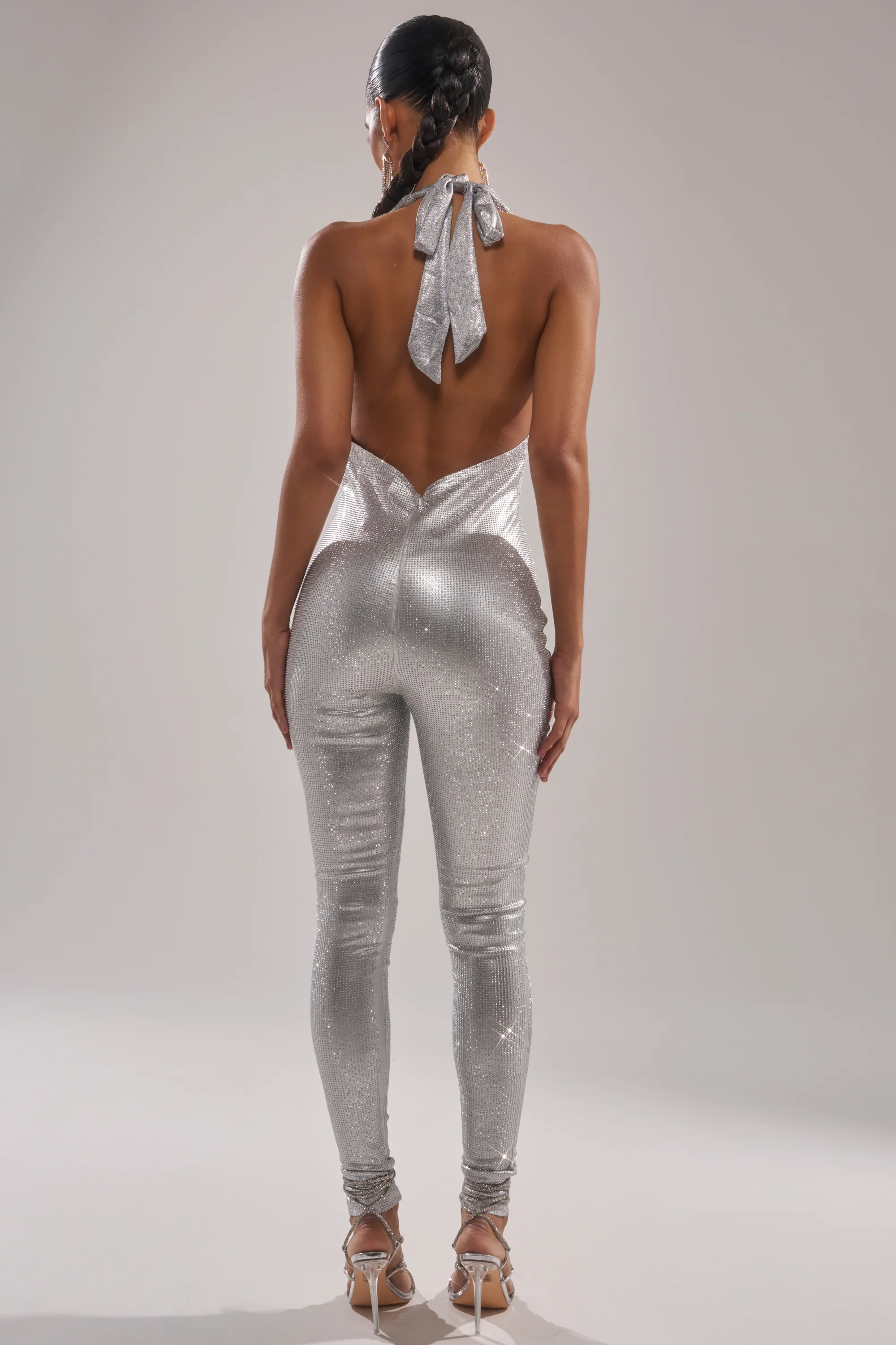 DANCE THE NIGHT AWAY RHINESTONE JUMPSUIT - Image 5
