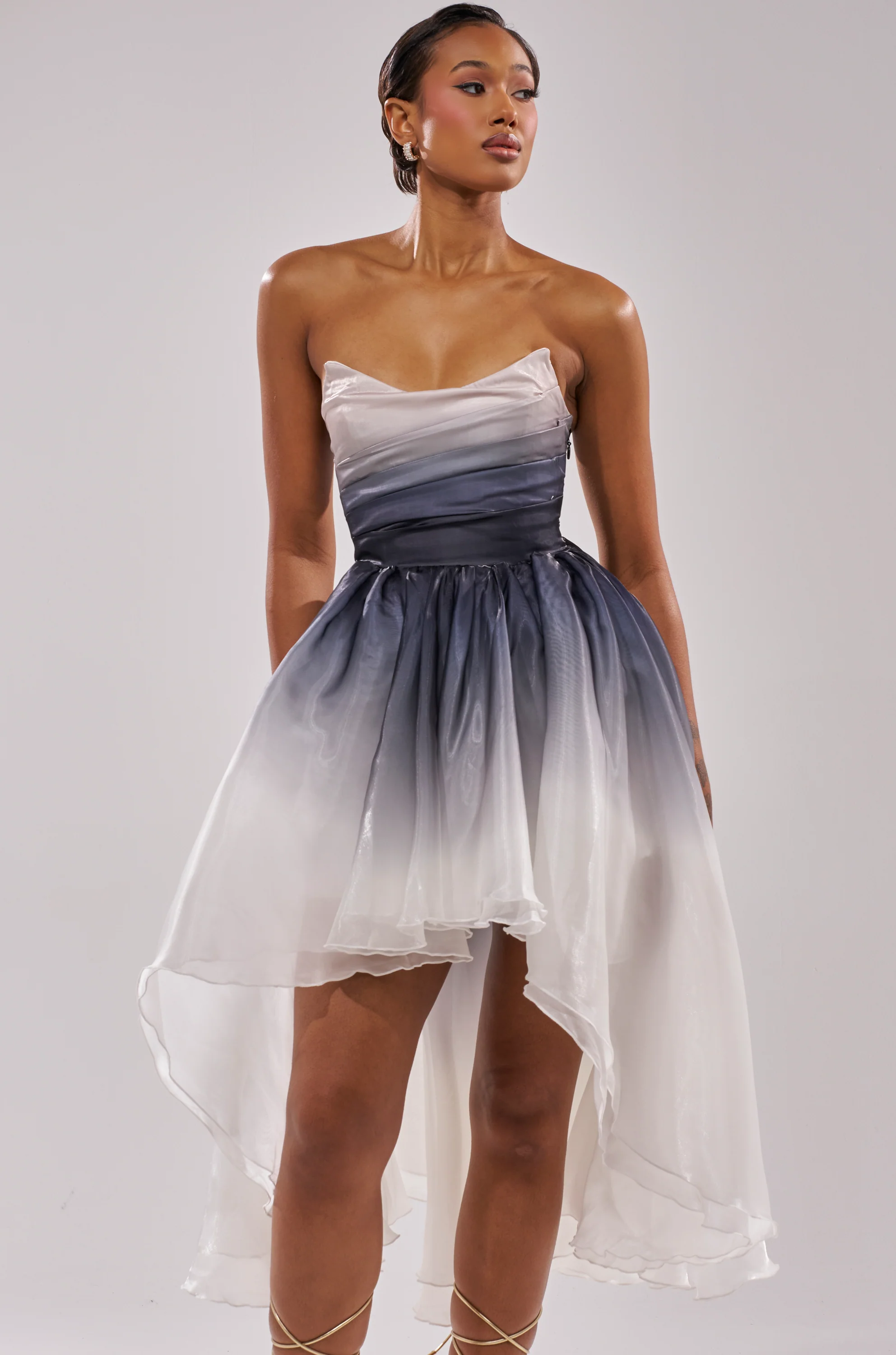 DANCE WITH ME HIGH LOW OMBRE DRESS - Image 2