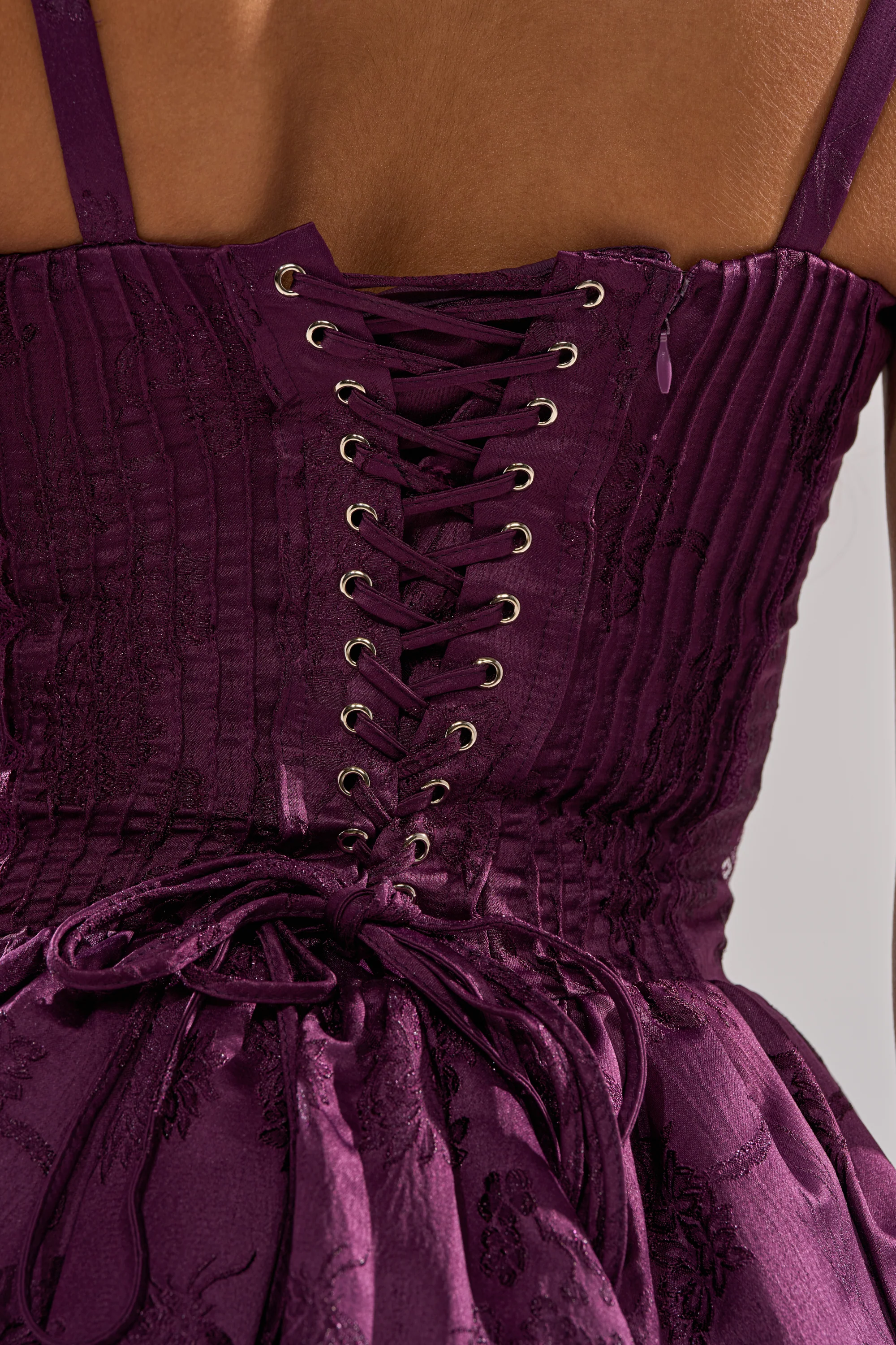 DANCE WITH ME MINI DRESS IN PLUM - Image 11
