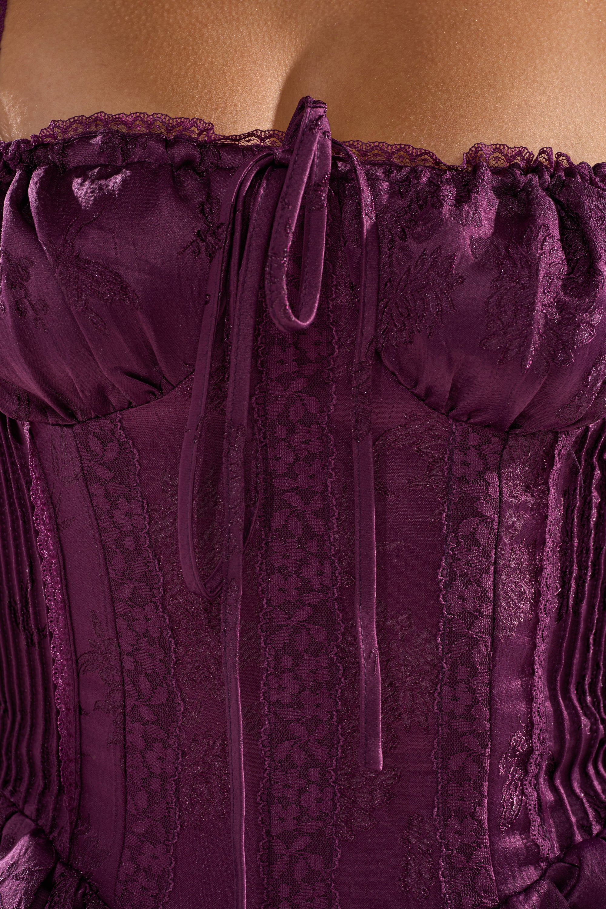 DANCE WITH ME MINI DRESS IN PLUM - Image 9