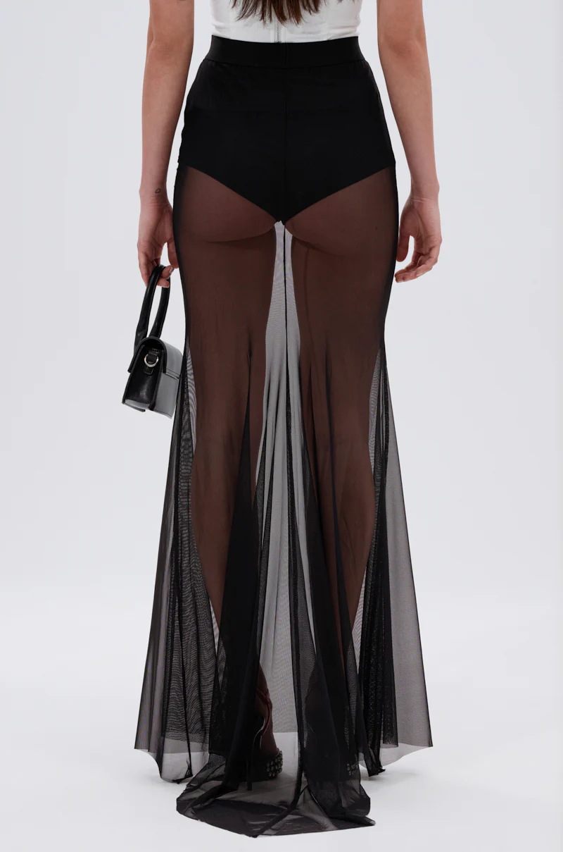 DANCING QUEEN MESH MAXI SKIRT - Image 4