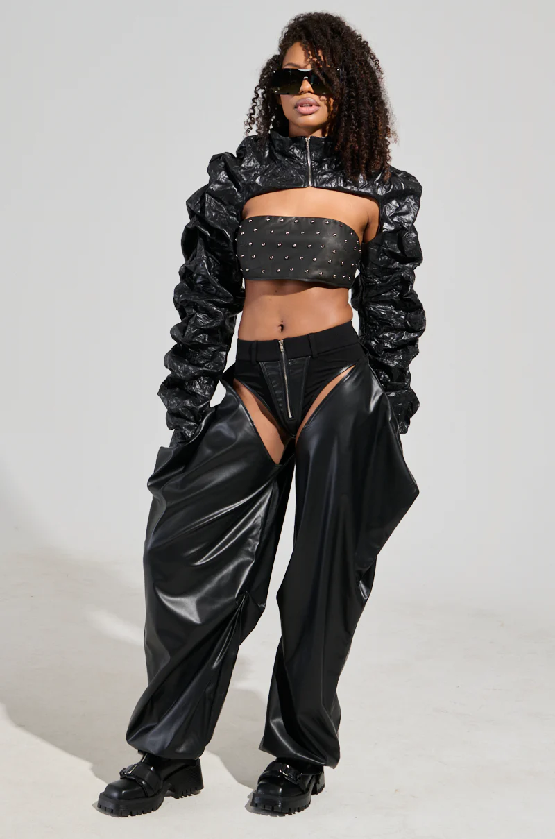 DARK SIDE FAUX LEATHER CHAPS - Image 2