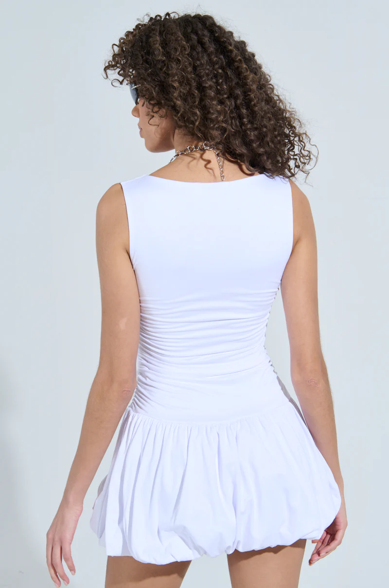 DARLING MINI DRESS IN WHITE - Image 3