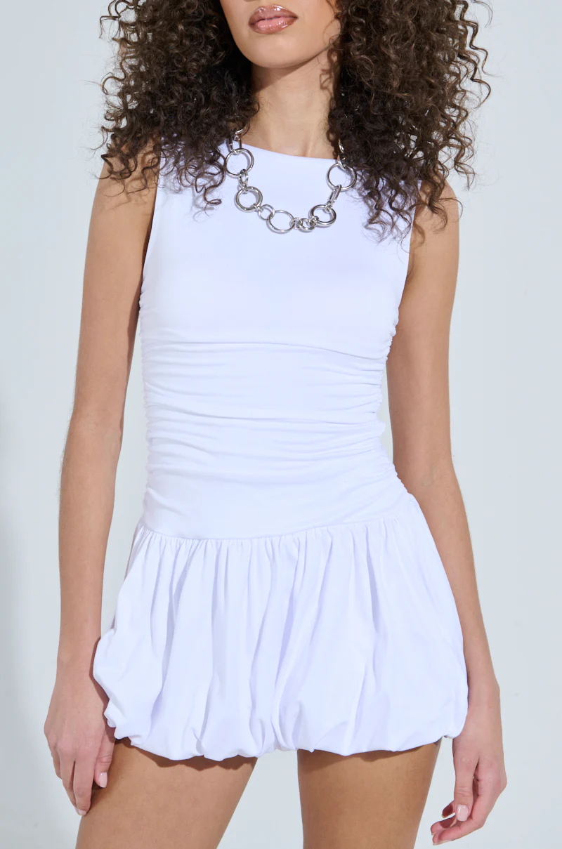 DARLING MINI DRESS IN WHITE - Image 6