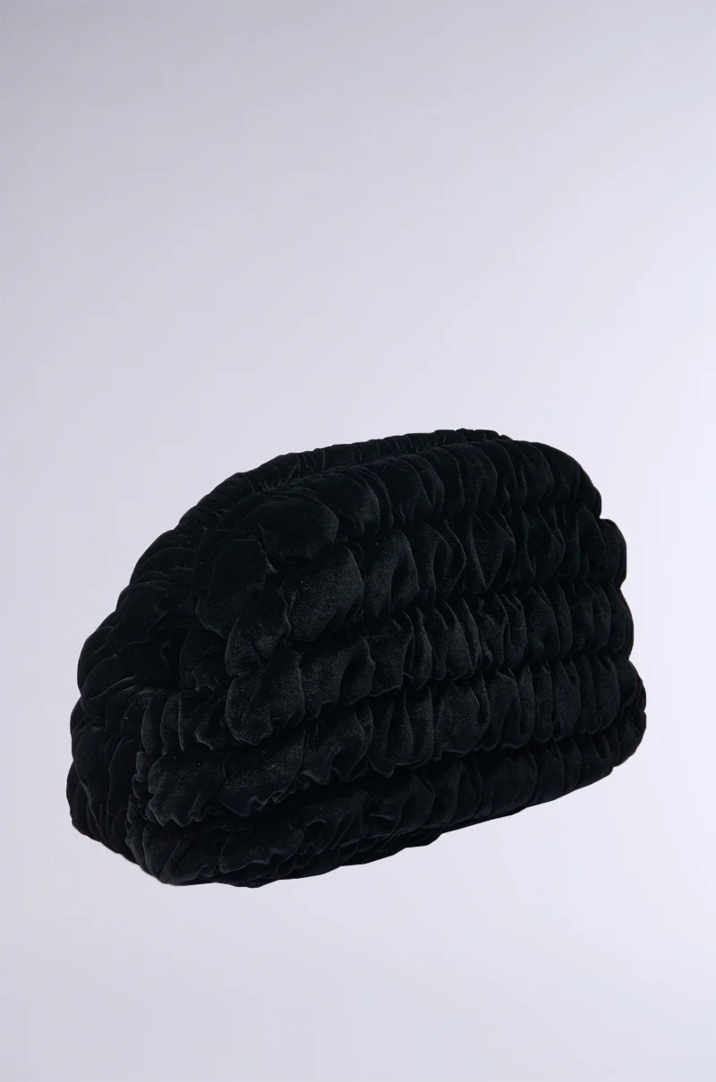 DASH QUILTED VELVET CLUTCH - Image 3