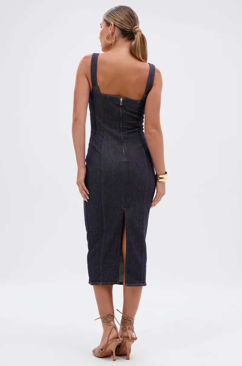 DAY DREAMIN DENIM MIDI DRESS - Image 3