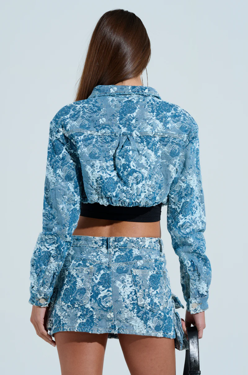 DAY N NIGHT CROPPED DENIM BUTTON DOWN - Image 5