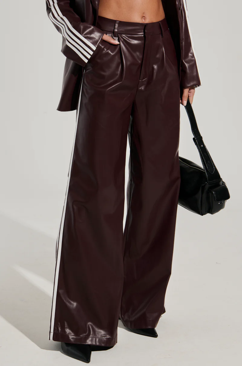 DAYTIME LOVIN TROUSER IN BURGUNDY - Image 3