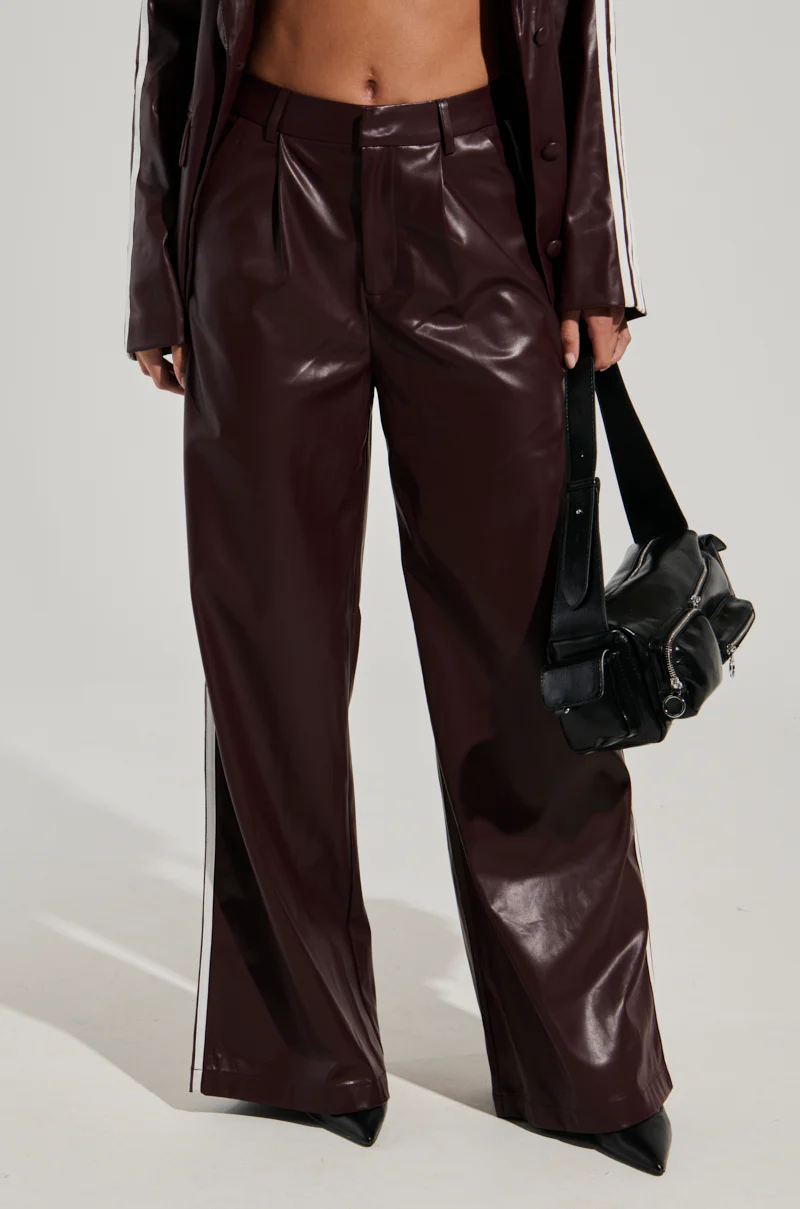 DAYTIME LOVIN TROUSER IN BURGUNDY - Image 4