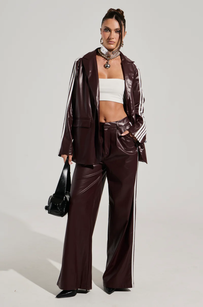 DAYTIME LOVIN TROUSER IN BURGUNDY - Image 7