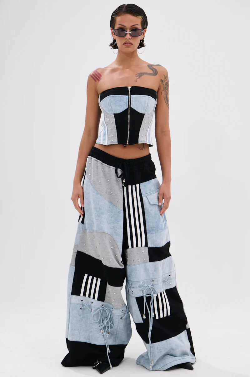 DECONSTRUCTED MASTERPIECE WIDE LEG PANT - Image 8
