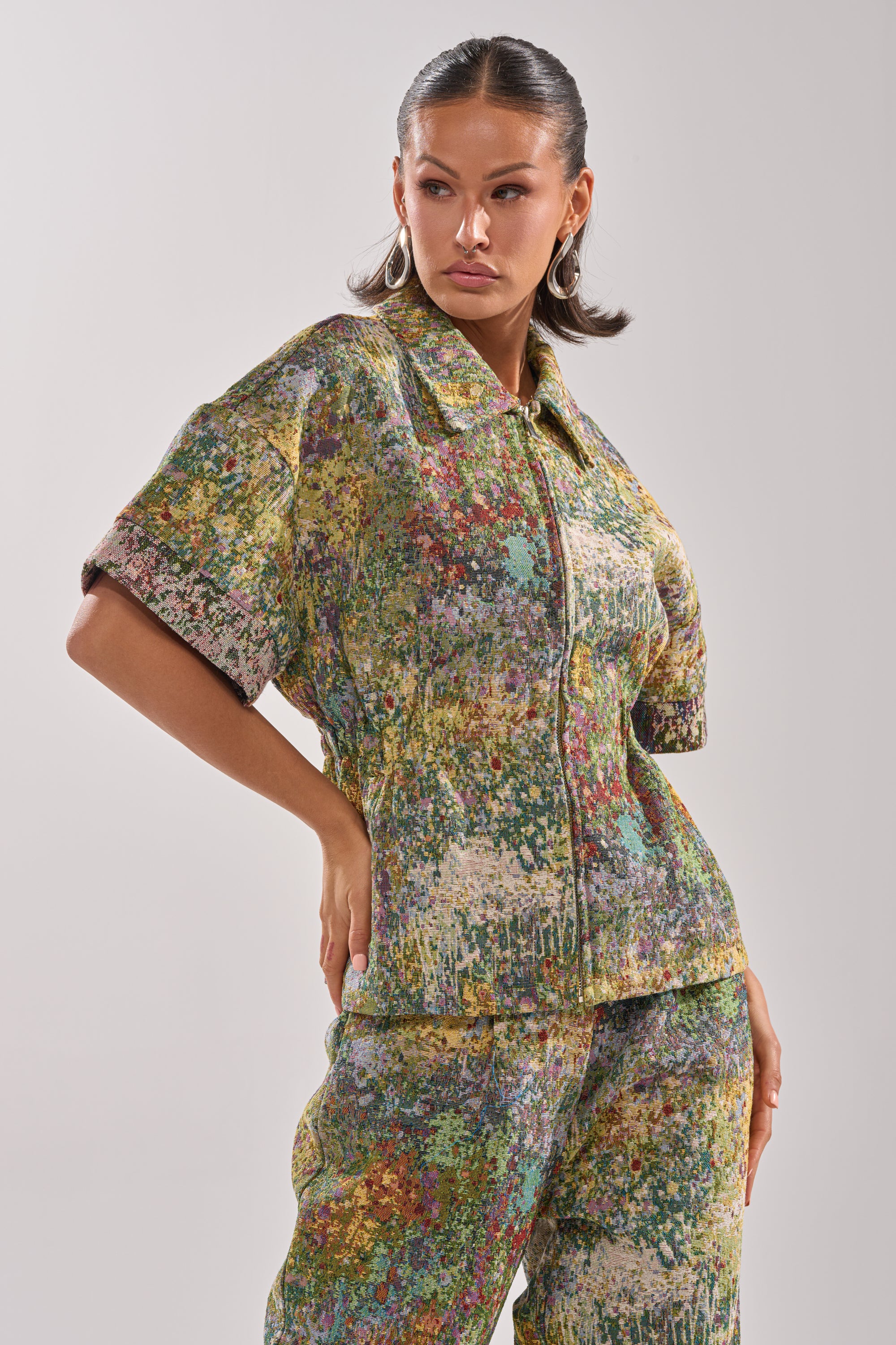 DEEP IN THE SEA BROCADE BLOUSE - Image 3